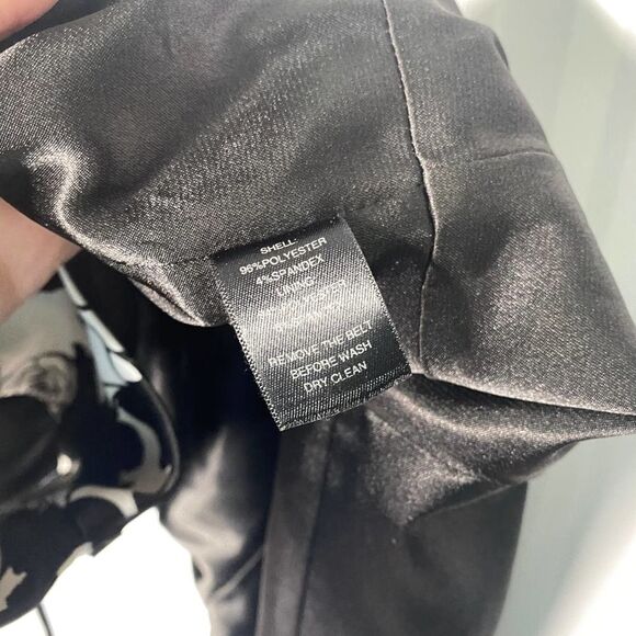 White House Black Market Sleeveless Floral Dress Size 10 Cocktail Sweetheart - Picture 11 of 13